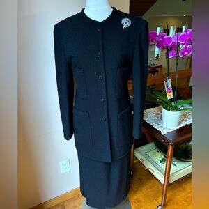 Vintage One of a Kind Bespoke Tailored suit with detachable 40's style cape